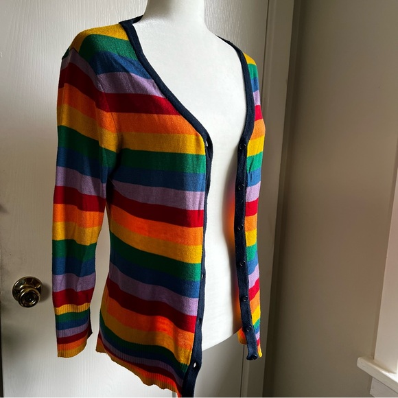 Rainbow stripe cardigan - Picture 1 of 3